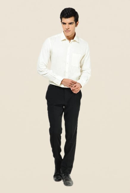 Turtle Yellow Linen Full Sleeve Shirt Turtle Yellow Linen Full Sleeve Shirt