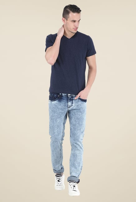 Basics Blue Lightly Washed Jeans Basics Blue Lightly Washed Jeans