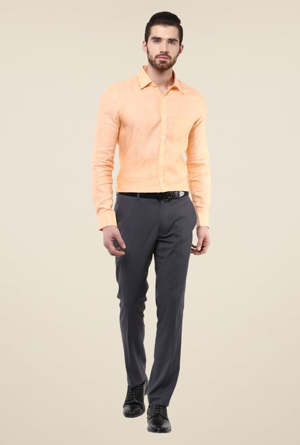 Turtle Orange Linen Shirt Turtle Orange Linen Shirt