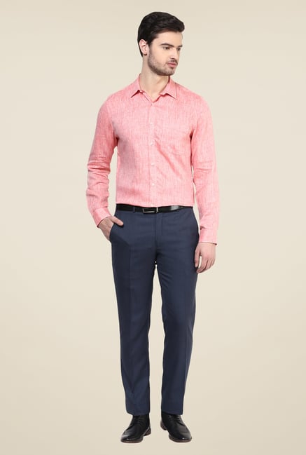 Turtle Peach Linen Slim-fit Shirt Turtle Peach Linen Slim-fit Shirt