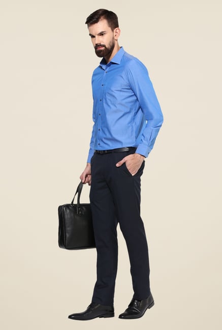 Turtle Blue Slim Fit Cotton Shirt Turtle Blue Slim Fit Cotton Shirt