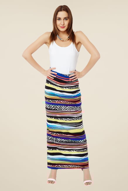 Avirate Multicolor Printed Skirt Avirate Multicolor Printed Skirt