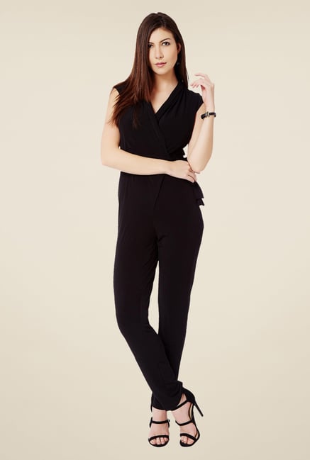 Avirate Black Solid Jumpsuit Avirate Black Solid Jumpsuit