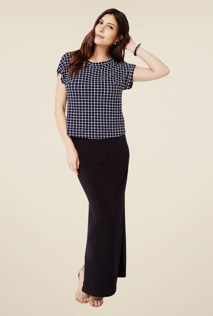 Avirate Navy Checks Top Avirate Navy Checks Top