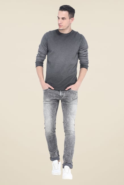 Basics Black Lightly Washed Jeans Basics Black Lightly Washed Jeans