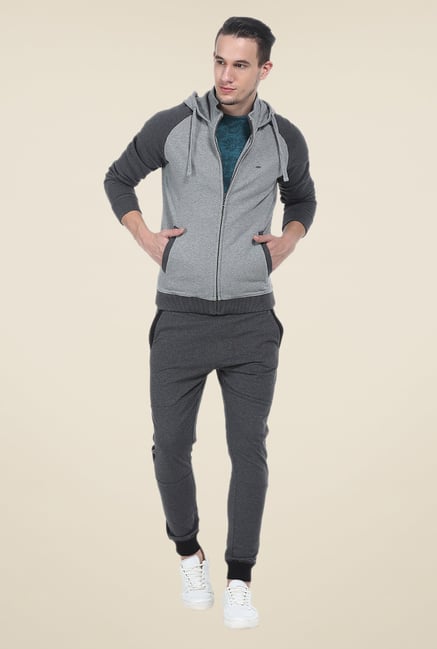 Basics Grey Solid Jacket Basics Grey Solid Jacket