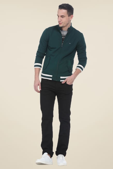 Basics Jasper Green Knit Jacket Basics Jasper Green Knit Jacket