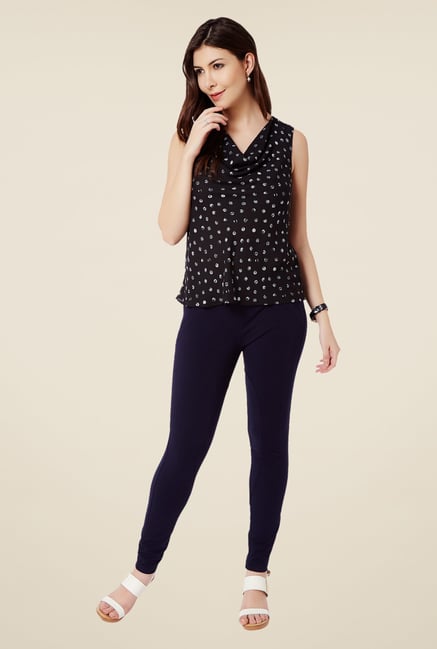 Avirate Black Printed Top Avirate Black Printed Top
