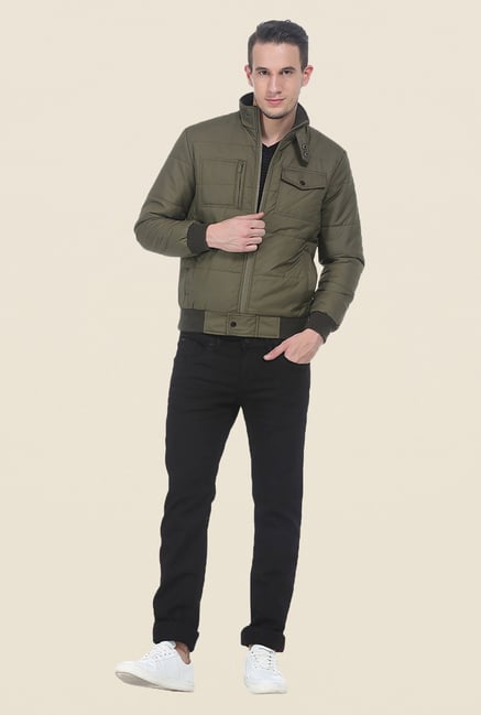 Basics Burnt Olive Polyfill Jacket Basics Burnt Olive Polyfill Jacket