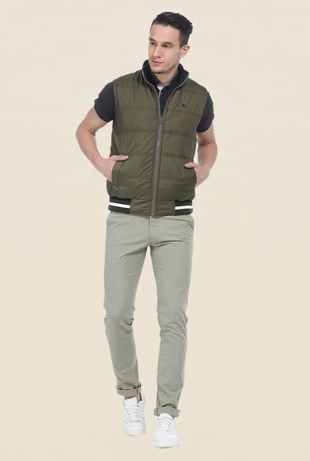 Basics Burnt Olive Reversible Polyfill Jacket Basics Burnt Olive Reversible Polyfill Jacket