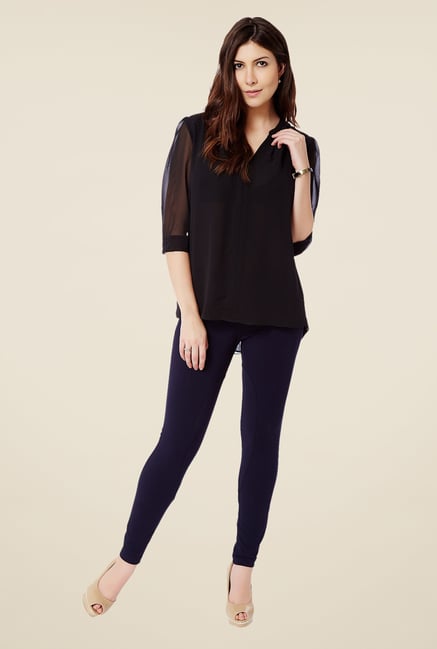 Avirate Black Solid Top Avirate Black Solid Top