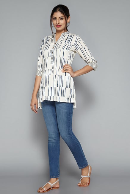 Utsa by Westside Off White Printed Kurti Utsa by Westside Off White Printed Kurti