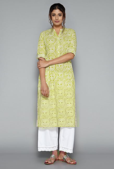 Utsa by Westside Lime Printed Kurta Utsa by Westside Lime Printed Kurta
