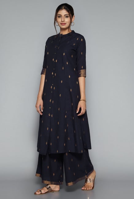 Utsa by Westside Navy Printed Palazzo Utsa by Westside Navy Printed Palazzo