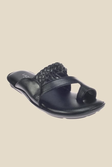 Khadim's Lazard Black Casual Sandals Khadim's Lazard Black Casual Sandals