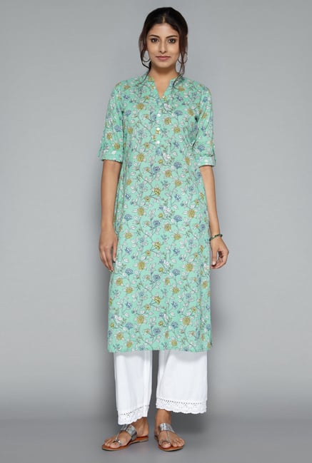 Utsa by Westside Green Floral Print Kurta Utsa by Westside Green Floral Print Kurta