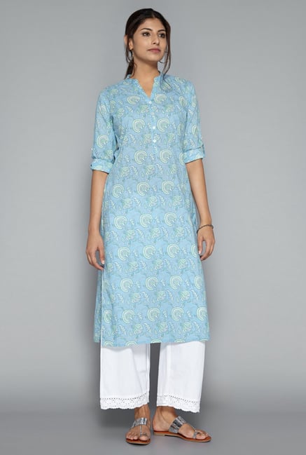 Utsa by Westside Blue Printed Kurta Utsa by Westside Blue Printed Kurta