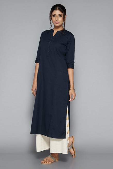 Utsa by Westside Indigo Solid Kurta Utsa by Westside Indigo Solid Kurta