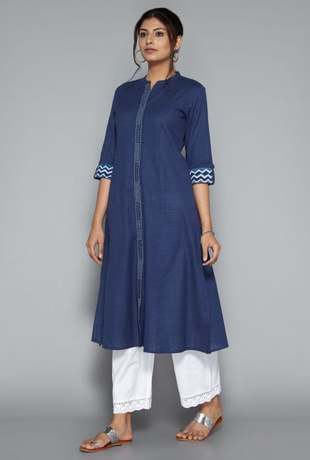 Utsa by Westside Indigo Embroidered Kurta Utsa by Westside Indigo Embroidered Kurta