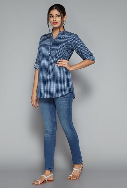 Utsa by Westside Indigo Printed Kurti Utsa by Westside Indigo Printed Kurti