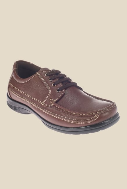Khadim's Turk Brown Derby Shoes Khadim's Turk Brown Derby Shoes