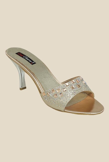 Get Glamr June Golden Ethnic Sandals Get Glamr June Golden Ethnic Sandals
