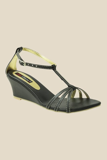 Get Glamr Gracas Black Ankle Strap Wedges Get Glamr Gracas Black Ankle Strap Wedges