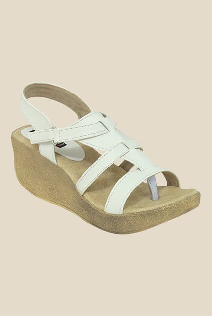 Get Glamr Sheri White Ankle Strap Wedges Get Glamr Sheri White Ankle Strap Wedges