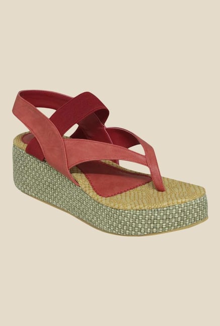 Get Glamr Nickole Red Ankle Strap Sandals Get Glamr Nickole Red Ankle Strap Sandals