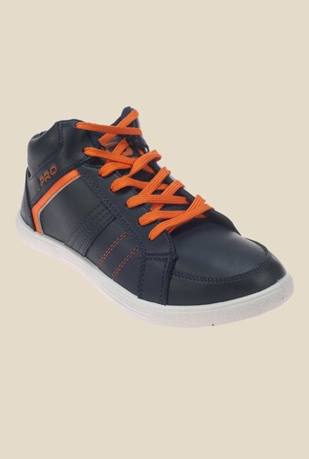Khadim's Pro Navy & Orange Sneakers Khadim's Pro Navy & Orange Sneakers