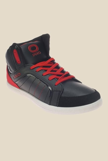 Khadim's Pro Black & Red Sneakers Khadim's Pro Black & Red Sneakers