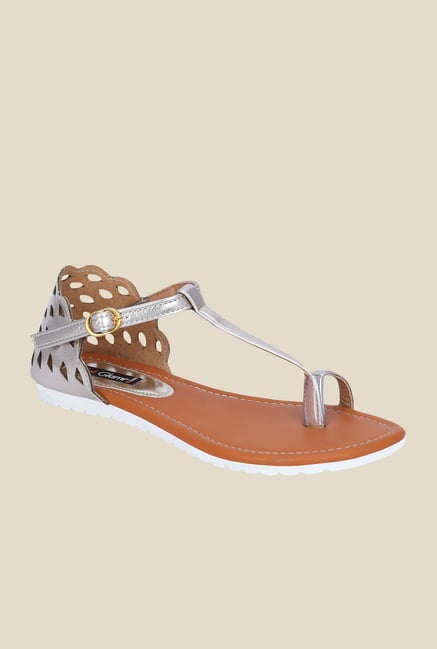 Get Glamr Dora Silver Ankle Strap Sandals Get Glamr Dora Silver Ankle Strap Sandals