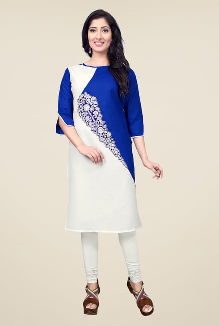 Occeanus White Embroidered Kurta Occeanus White Embroidered Kurta