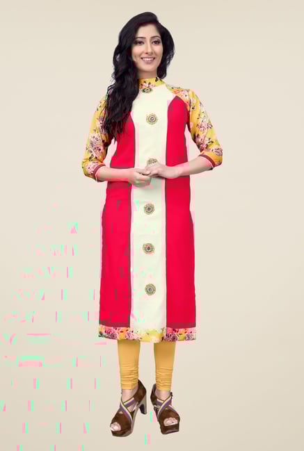 Occeanus Multicolor Embroidered Kurta Occeanus Multicolor Embroidered Kurta