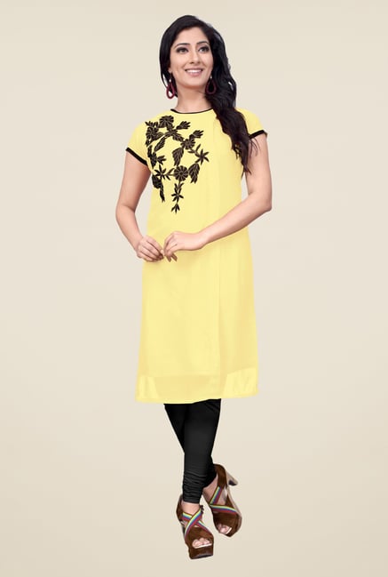 Occeanus Cream Embroidered Kurta Occeanus Cream Embroidered Kurta