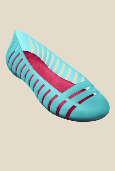 Crocs Adrina II Aqua & Raspberry Flat Ballets Crocs Adrina II Aqua & Raspberry Flat Ballets