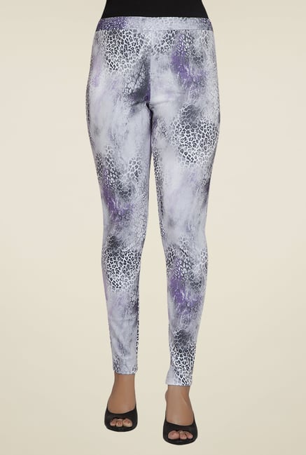 Desi Belle Grey Printed Jeggings Desi Belle Grey Printed Jeggings