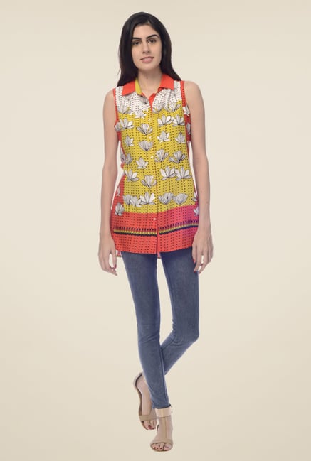 Desi Belle Multi Floral Print Shirt Desi Belle Multi Floral Print Shirt