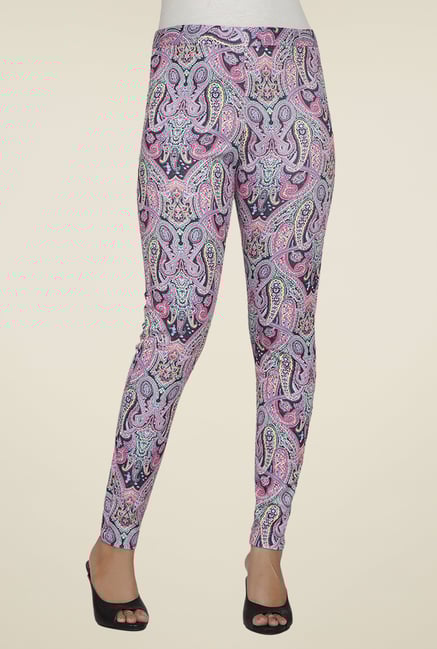 Desi Belle Pink Printed Jeggings Desi Belle Pink Printed Jeggings