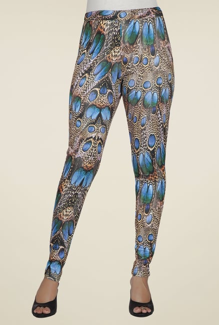 Desi Belle Multicolor Printed Jeggings Desi Belle Multicolor Printed Jeggings