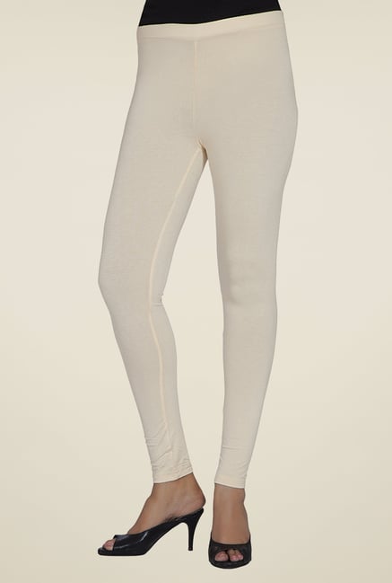 Desi Belle Beige Solid Leggings Desi Belle Beige Solid Leggings