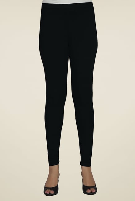 Desi Belle Black Solid Leggings Desi Belle Black Solid Leggings