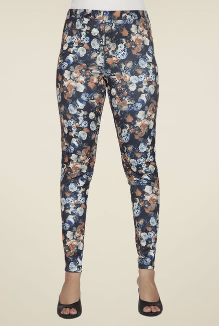 Desi Belle Multicolor Printed Jeggings Desi Belle Multicolor Printed Jeggings