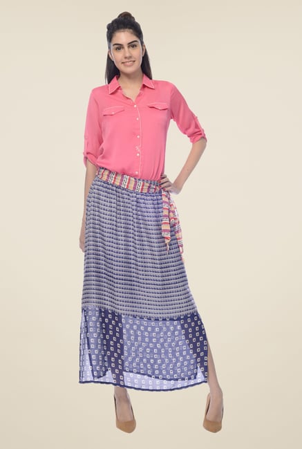 Desi Belle Pink Solid Shirt Desi Belle Pink Solid Shirt