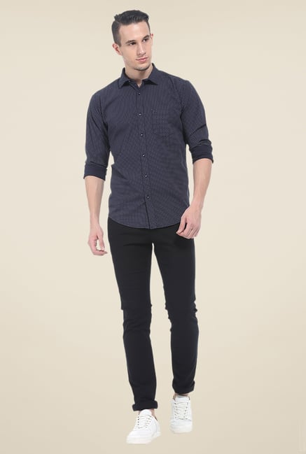 Basics Navy Full Sleeve Shirt Basics Navy Full Sleeve Shirt