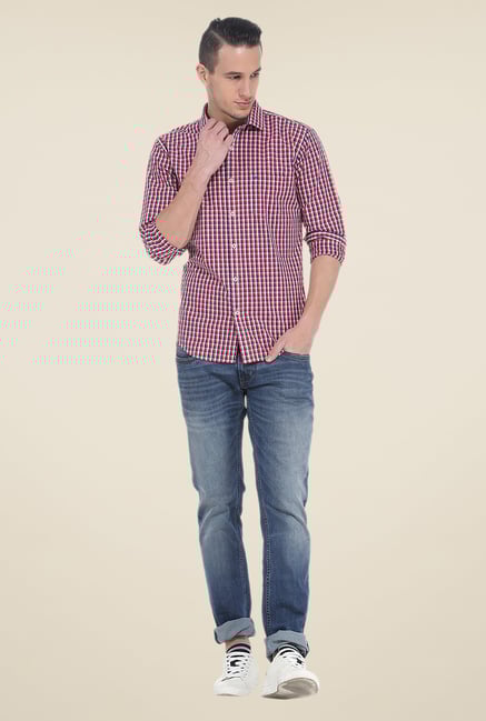 Basics Pink Checks Shirt Basics Pink Checks Shirt
