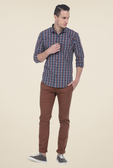 Basics Blue Full Sleeve Shirt Basics Blue Full Sleeve Shirt
