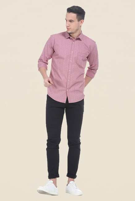 Basics Pink Polka Dot Shirt Basics Pink Polka Dot Shirt