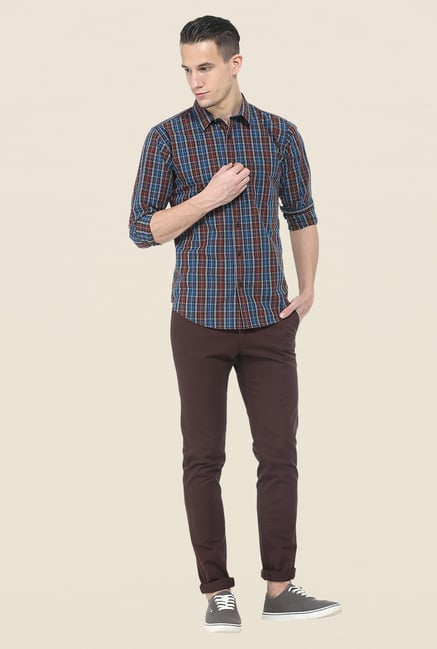 Basics Brown Full Sleeve Shirt Basics Brown Full Sleeve Shirt
