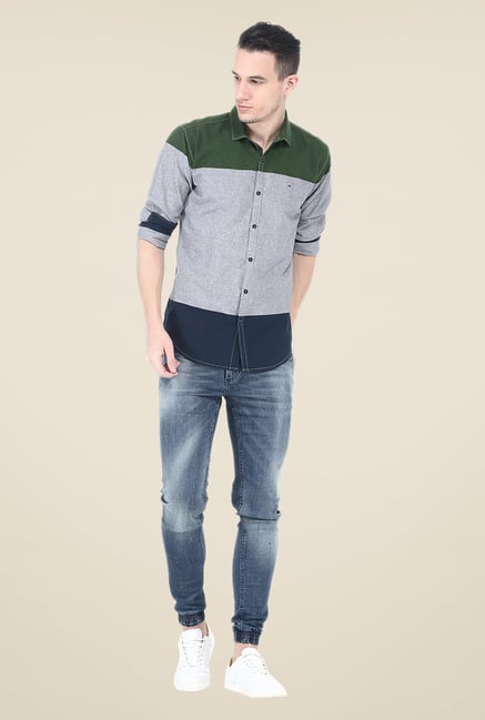 Basics Multicolor Solid Full Sleeve Shirt Basics Multicolor Solid Full Sleeve Shirt